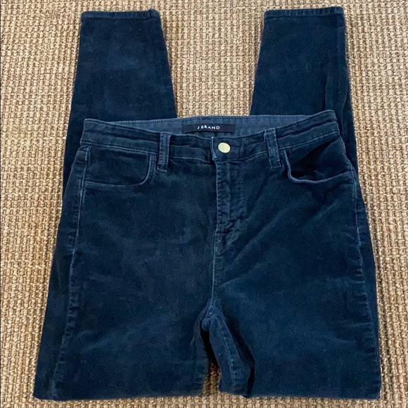 J Brand High Rise Skinny Alana Black Corduroy sz28 - Picture 2 of 8